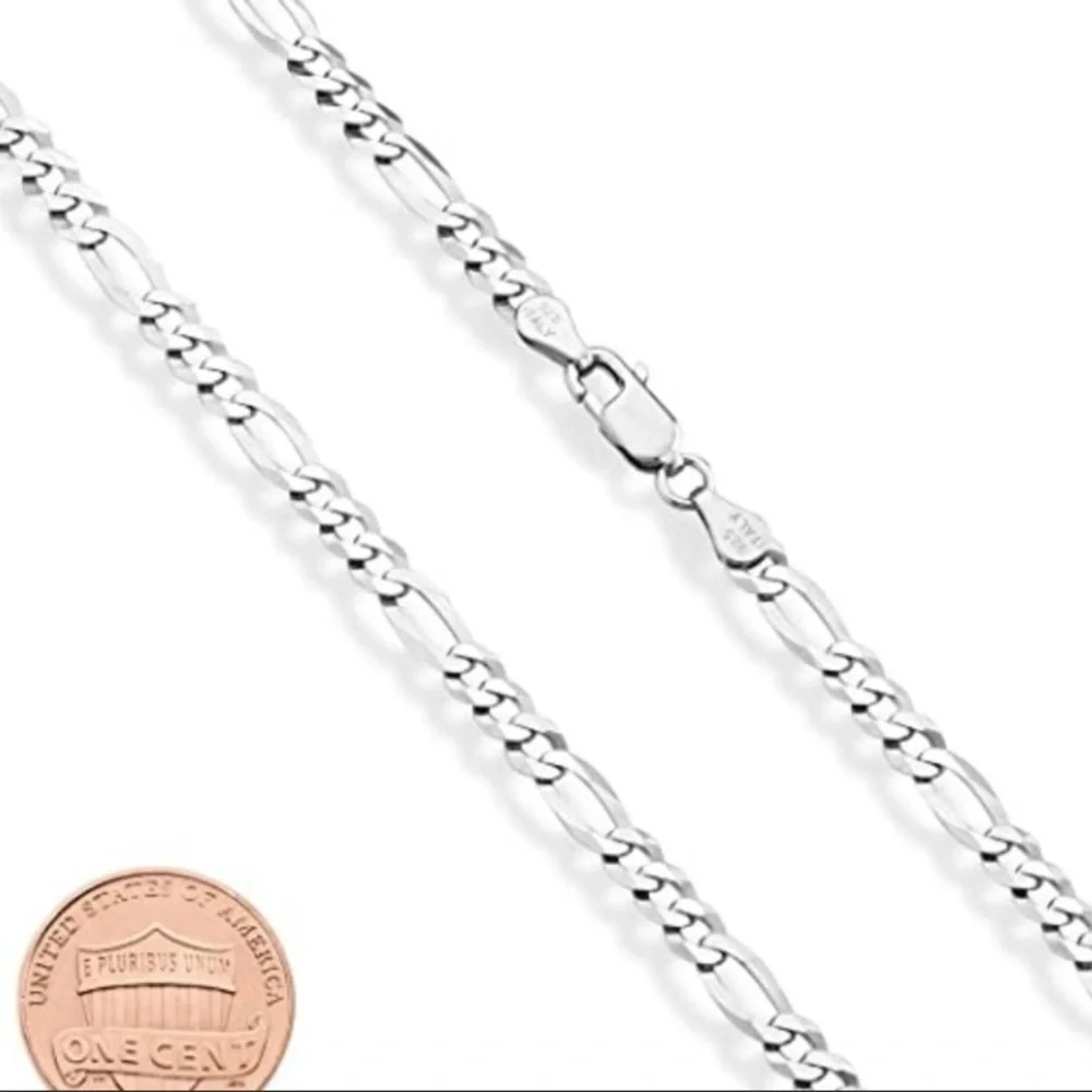 FIGARO LINK CHAIN-18 INCHES-STAINLESS STEEL
